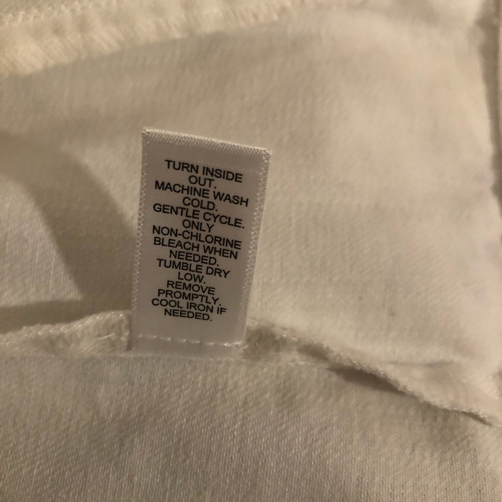 NWT Cato White Jean Vest with Lace - Picture 7 of 10